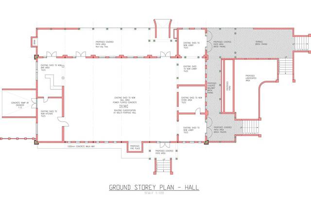 ground storey plan hall andante